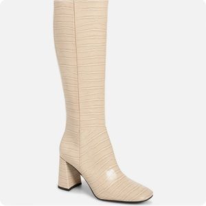 Jeffrey Campbell Patti Croc Knee High Boots